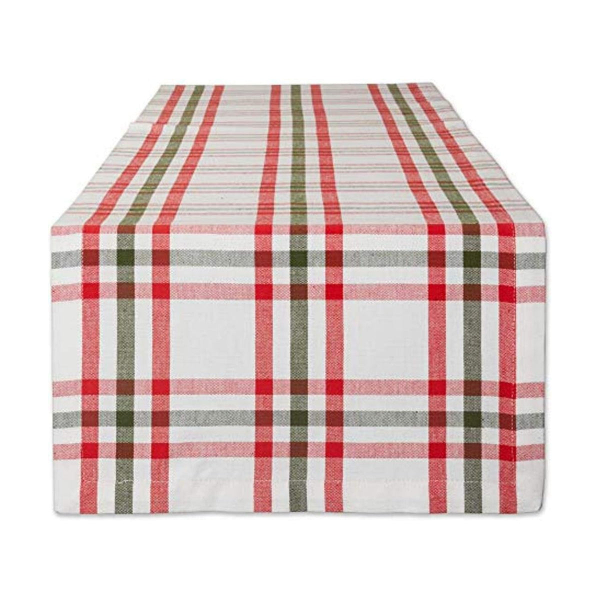 DII Jolly Christmas Tree Collection Holiday Table & Kitchen Décor, Table Runner, 14x72, Christmas Plaid