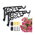 2 Pack Heavy Duty Plant Hanger Bracket, 13" Aluminum Wall Mount Hook | 120 LB Capacity, Rust Proof Hanging Plant
