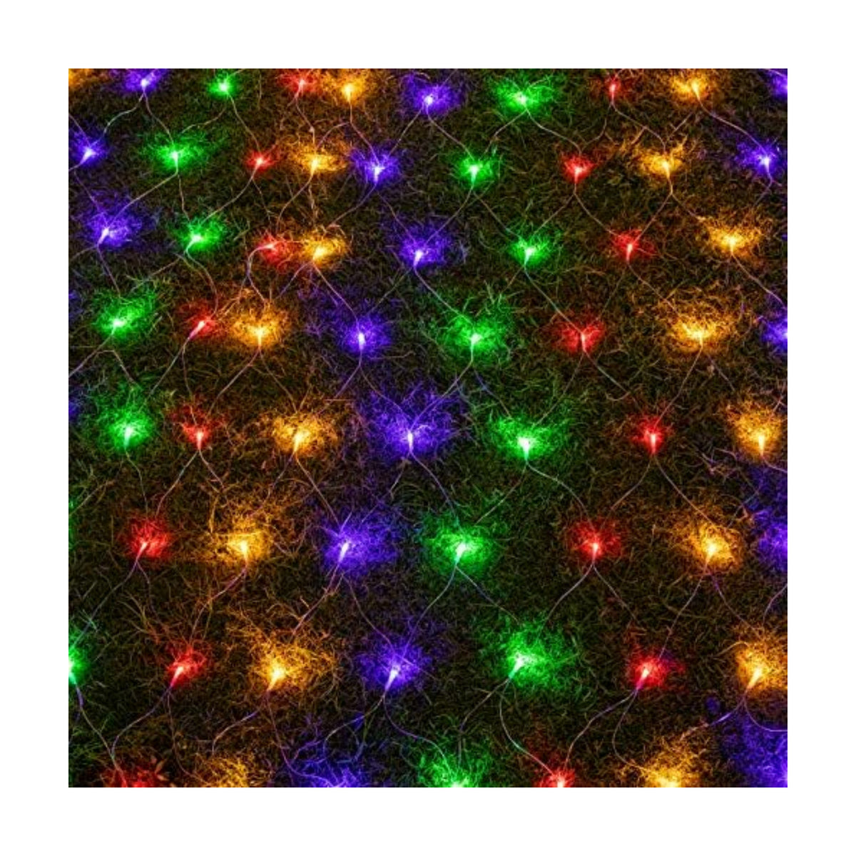 AWQ 200LED 9.8ftx6.6ft String Net Mesh Lights for Christmas Multicolor