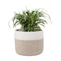 Woven Cotton Rope Plant Basket for 8" Flower Pot H7.5 x W8.5