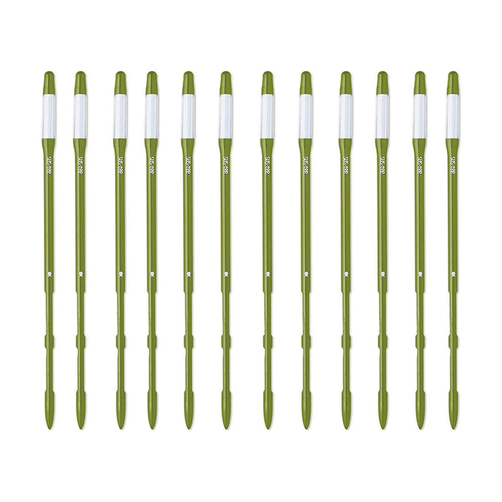 IPPINKA Sustee Aquameter, Bundle of 12, House Plant Soil Moisture Meter, Best for Indoor Potted Plants - Large Green