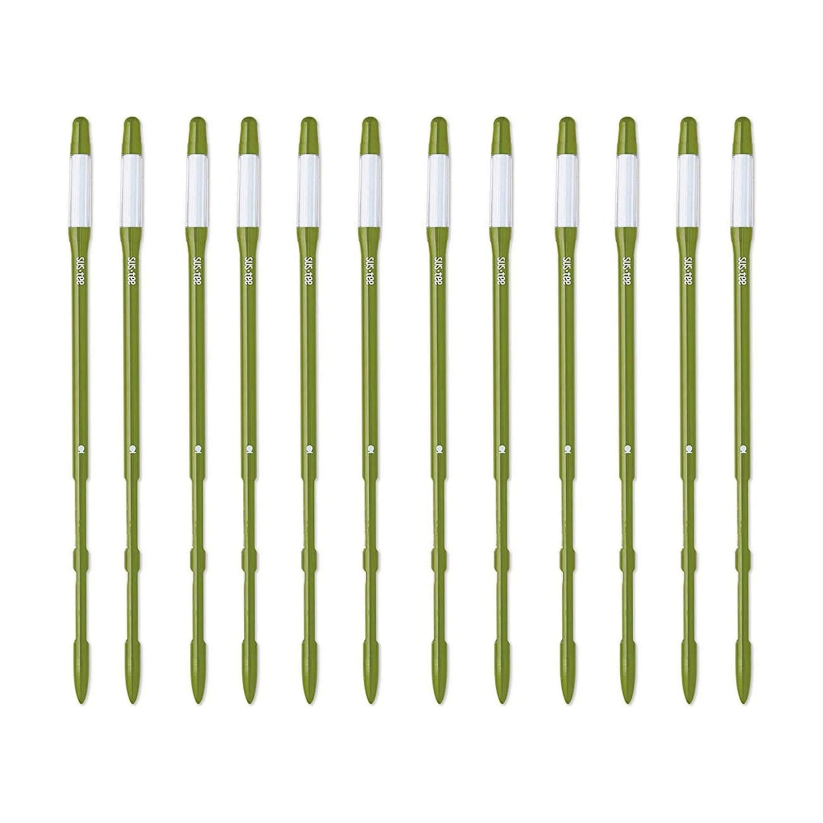 IPPINKA Sustee Aquameter, Bundle of 12, House Plant Soil Moisture Meter, Best for Indoor Potted Plants - Large Green