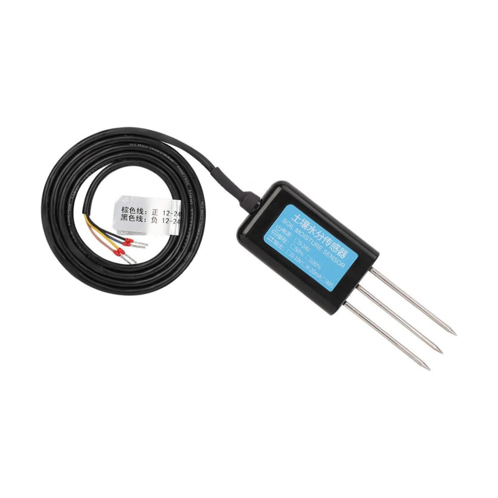 Naroote Soil Moisture Sensor, 0-10V Output Waterproof Greenhouse Soil Moisture Humidity Sensor Tester Meter Soil Test