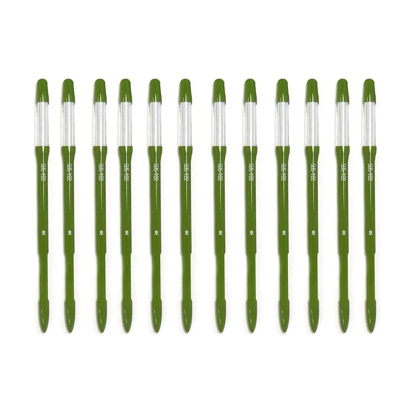 IPPINKA Sustee Aquameter, Bundle of 12, House Plant Soil Moisture Meter, Best for Indoor Potted Plants - Medium Green