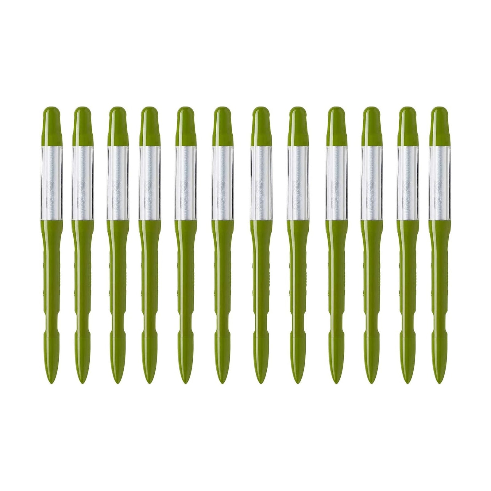 IPPINKA Sustee Aquameter, Bundle of 12, House Plant Soil Moisture Meter, Best for Indoor Potted Plants - Small Green