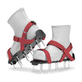 Lawn Aerator Shoes with Hook-and-Loop Straps, Pre-Assembled, Fully Adjustable, One-Size-Fits-All – Lawn and Garden Tool