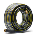 Solution4Patio Long Black Garden Hose 5/8 in. x 50 ft. -Kink Free, No Leaking, Male/Female Fittings -Heavy Duty Durable