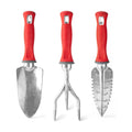 Garden Weasel 3Piece Hand Tool Set Trowel Transplanter Cultivator Gardening | Heavy duty steel combo set for digging