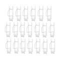 20 Pack Tomato Trellis Roller Hooks with 49.2FT String for Tomato,Plant, Greenhouse,Flower Vine Twine Crop Trellis Kit
