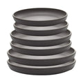 SAROSORA Round Plastic Plant Saucer Drip Tray Set of 6 for Indoor Outdoor Home Garden Flower Plant Container Flower Pot