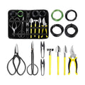Bonsai Tools Set 13Pcs, Bonsai Essentials with PU Leather Bag, High Carbon Steel Succulent Trimming Kit, for Pruning