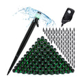 1/4" Drip Irrigation Emitters Vortex Sprinkler Parts, 100 pcs | For Drip Irrigation System Kit, 360 deg Adjustable Fan