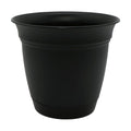 The HC Companies Eclipse Round Planter with Saucer - Outdoor & Indoor Plant Pot with Drainage Holes - Lightweight