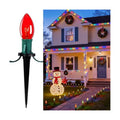 Christmas Pathway Lights Outdoor,25.7 Ft C9 Lights with 20 Multicolor Bulbs