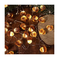 3D Twinkle Acorn Fall Decorations Harvest String Lights 10ft Copper Wire 30 LEDs Battery Powered with Timer Remote Control for Wedding Bedroom Fireplace Mantel Ice Age Ornaments Home Decor
