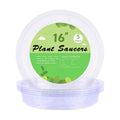 TITE 5 Pack Clear Plant Saucer Heavy Duty Sturdy Drip Trays for Indoor and Outdoor Plants