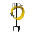 Freestanding Garden Hose Holder Hanger, Outdoor Heavy Duty Metal Water Hose Storage Holders Stand Organizer Rack