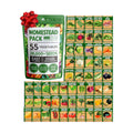 HOME GROWN 55 Variety Survival Seed Vault 28,000+ Heirloom Non-GMO Vegetable Seeds for Planting, High Germination