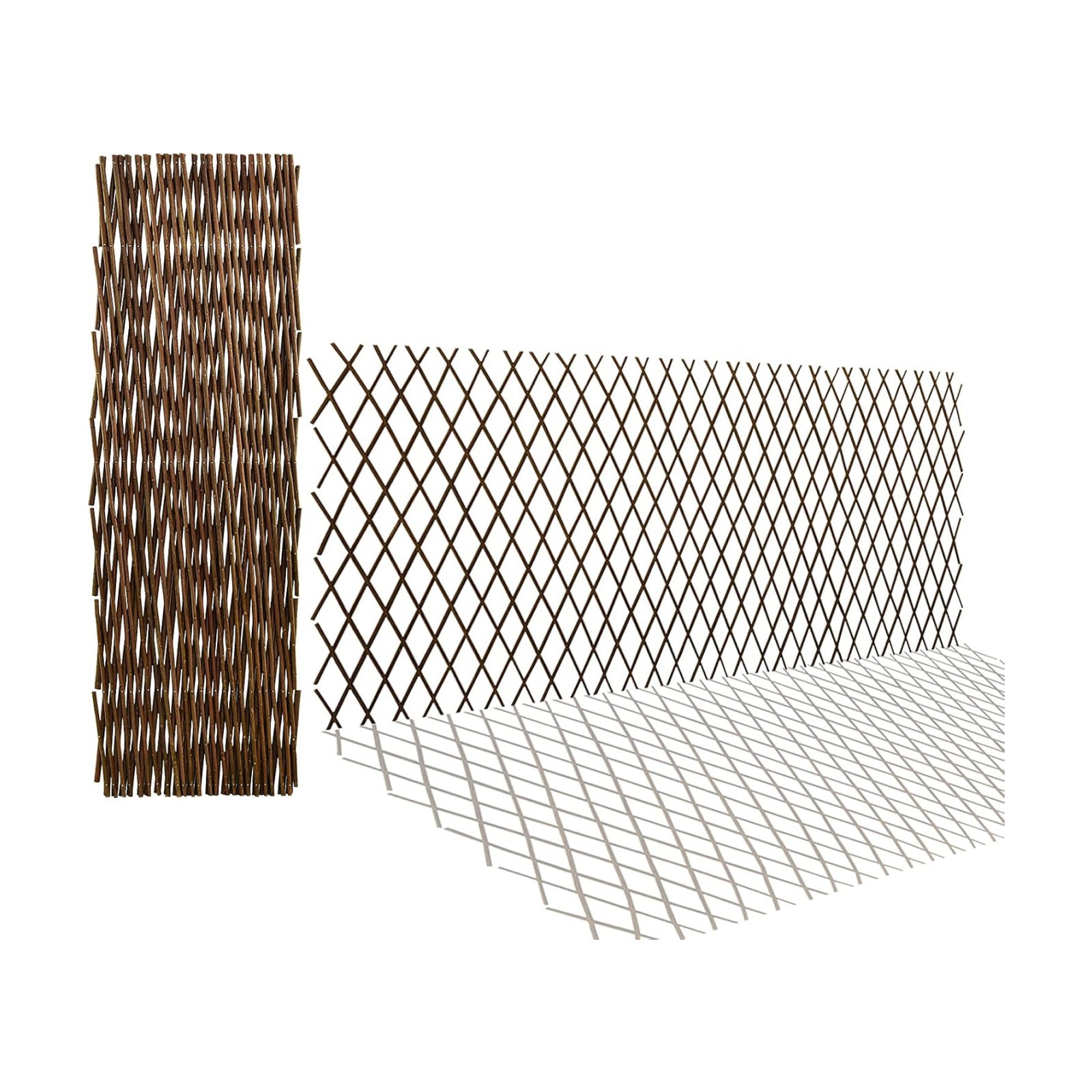 Expandable Willow Trellis for Climbing Plants Outdoors,Nature Garden Fence Lattice Panels for Outside Plant Support for