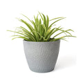 LA Jolie Muse 9.4 inch Planter Pot for Indoor and Outdoor Plants, Modern Chic Planter,Honeycomb Pattern,Storm Gray