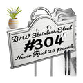 Stainless Steel 304 Plant Labels for Garden Outdoor | Metal Plant Markers Waterproof for Vegetables Herb Seedlings