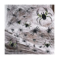 1000 sqft Spider Webs Halloween Decorations with 77 Fake Spiders