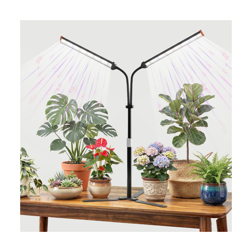 Grow Light for Indoor Plants,Height 10-32'' with Dimming & Timer | Full Spectrum Growing Plant Lamp with White Red Blue