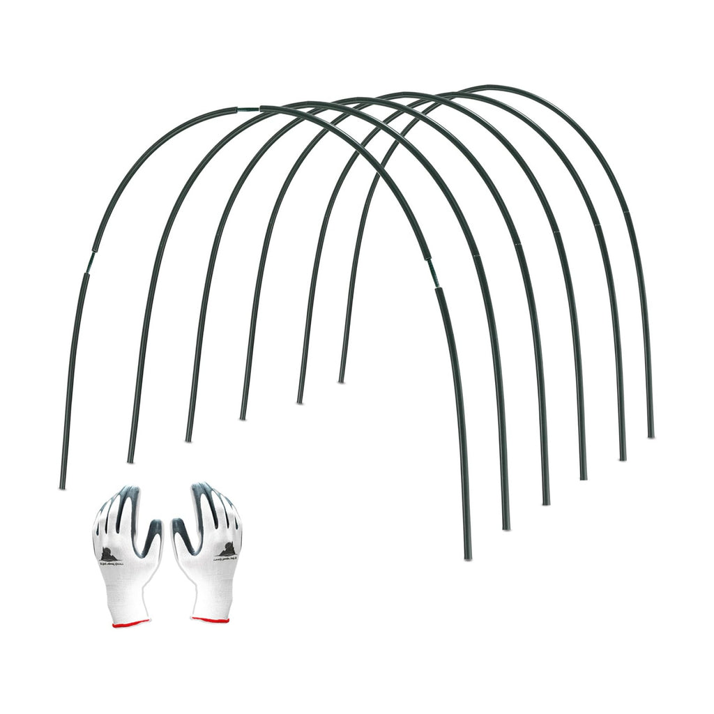 Gardzen Garden Hoops for Raised Beds | Greenhouse Hoops, DIY Kit for Row Cover Garden Netting, All Season Plant