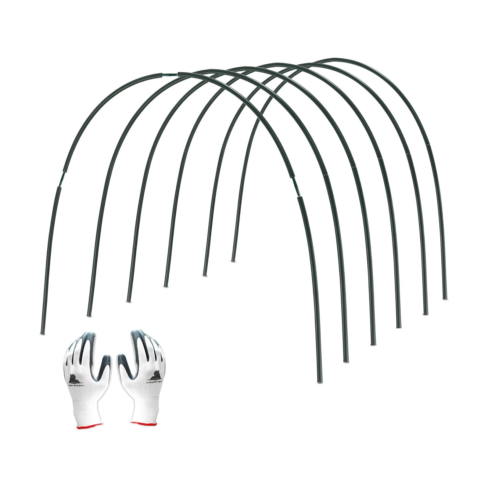 Gardzen Garden Hoops for Raised Beds | Greenhouse Hoops, DIY Kit for Row Cover Garden Netting, All Season Plant