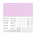 Barrina T5 Grow Lights for Indoor Growth, 4FT Plant Lights, Pink, 8 Packs | 160W (8 x 20W), Grow Light Strip, Plug and