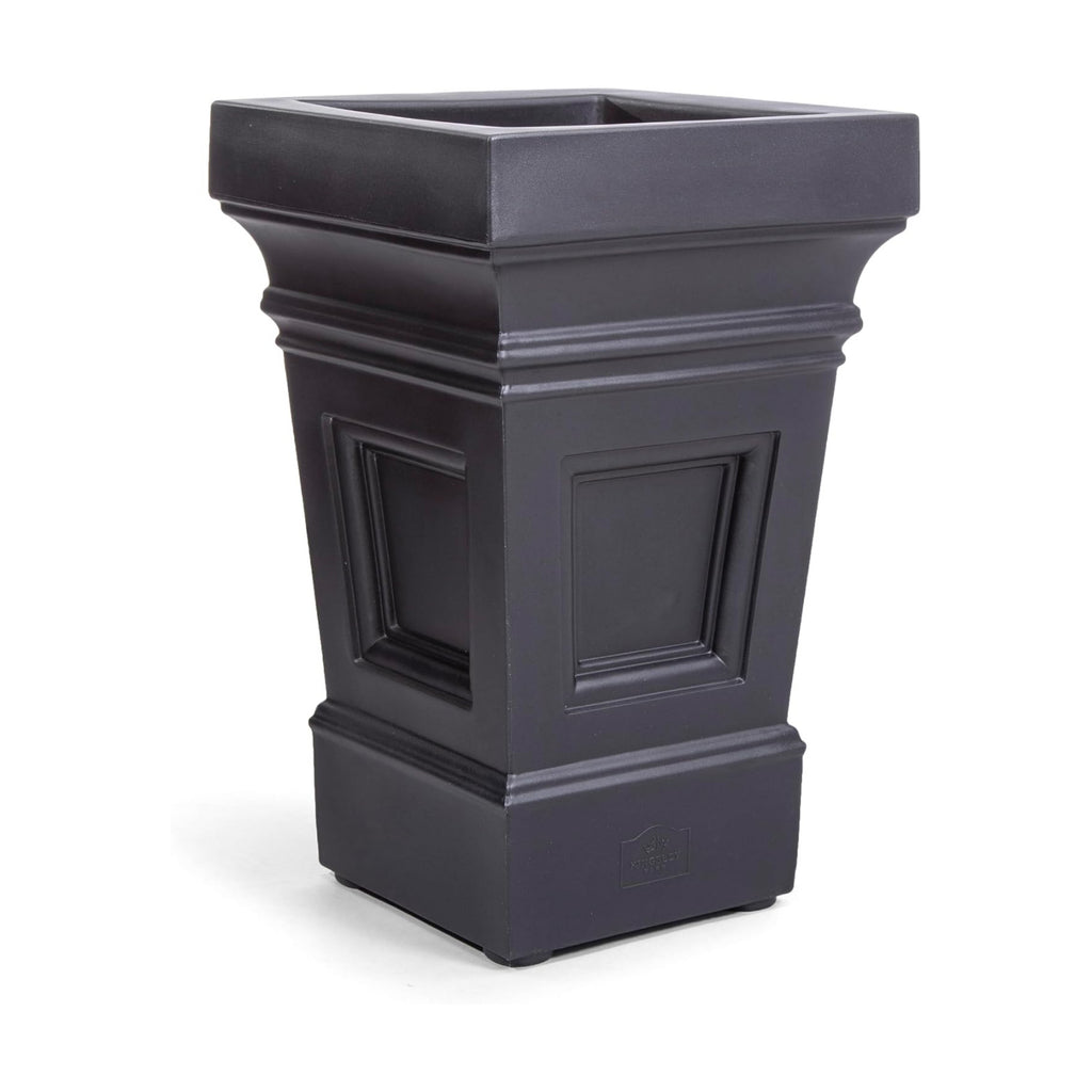 Step2 Atherton Square Planter, Large Planters for Outdoor Plants, Gardening and Flower Pot for Patio or Porch