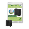 vensovo Planter, 1 Inch Plant Pot Feet for Outdoor Planters - 32 Pack, Rubber Pot Risers Elevate up 1/2 inch, Plant Stand for Medium and Small Pots