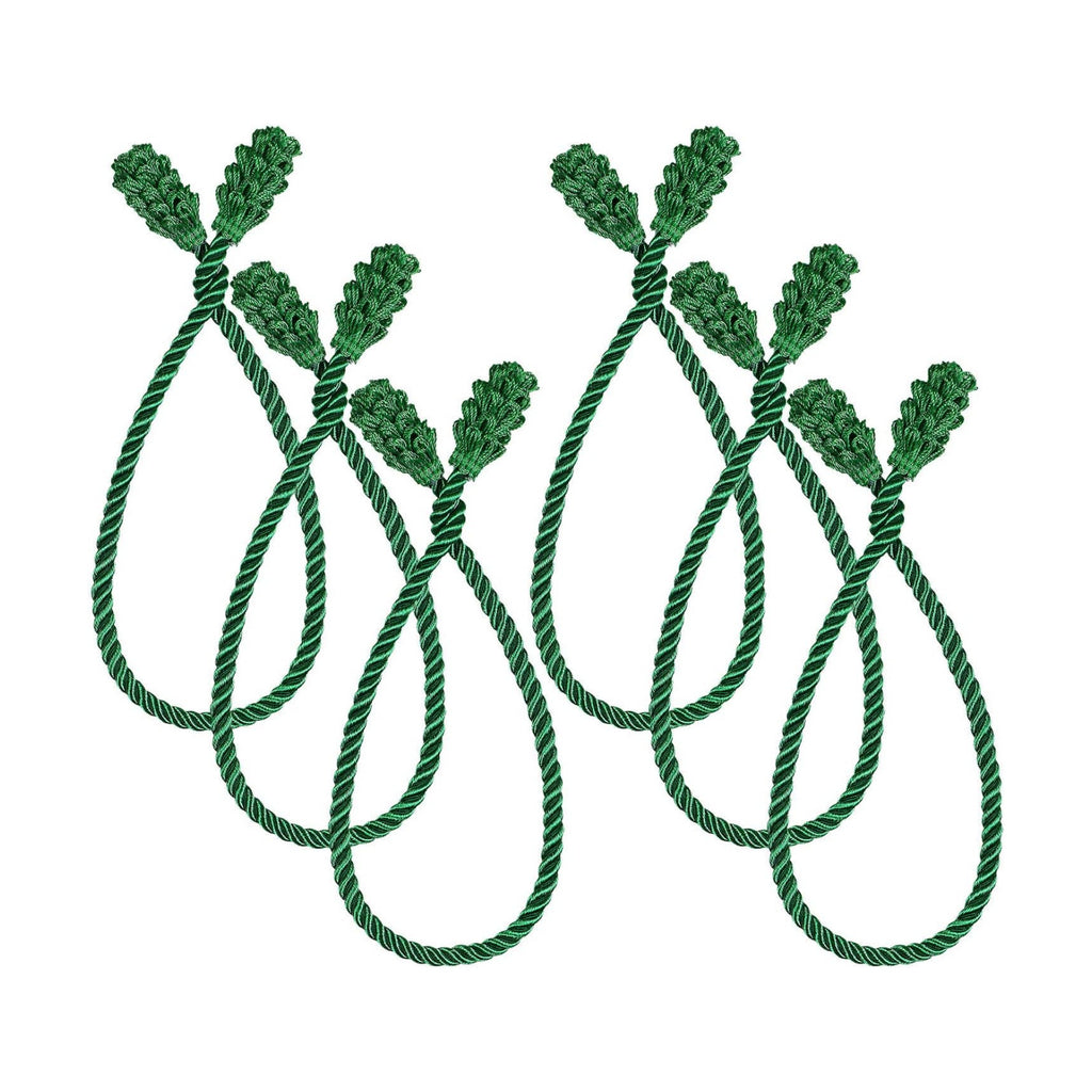 Shappy 6 Pieces Garland Ties for Banister Reusable Green