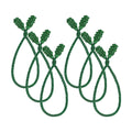 Shappy 6 Pieces Garland Ties for Banister Reusable Green