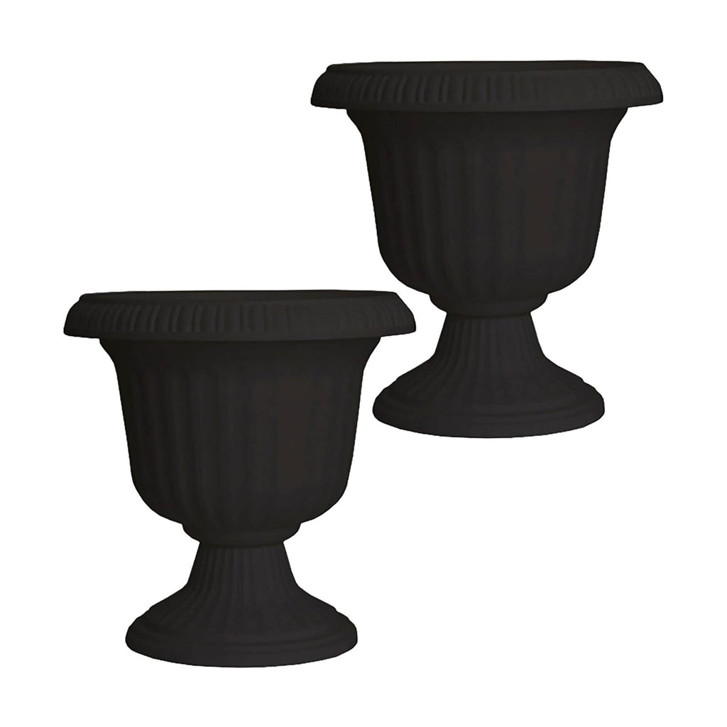Southern Patio Large 14 Inch Outdoor Garden Lightweight Utopian Urn Planter with UV-Coated Finish for Entryways