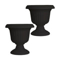 Southern Patio Large 14 Inch Outdoor Garden Lightweight Utopian Urn Planter with UV-Coated Finish for Entryways