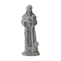 Newman House Studio Vintage St Francis Garden Statue - 15.2 Inch Resin Patron of Animal Figurine Saint Francis