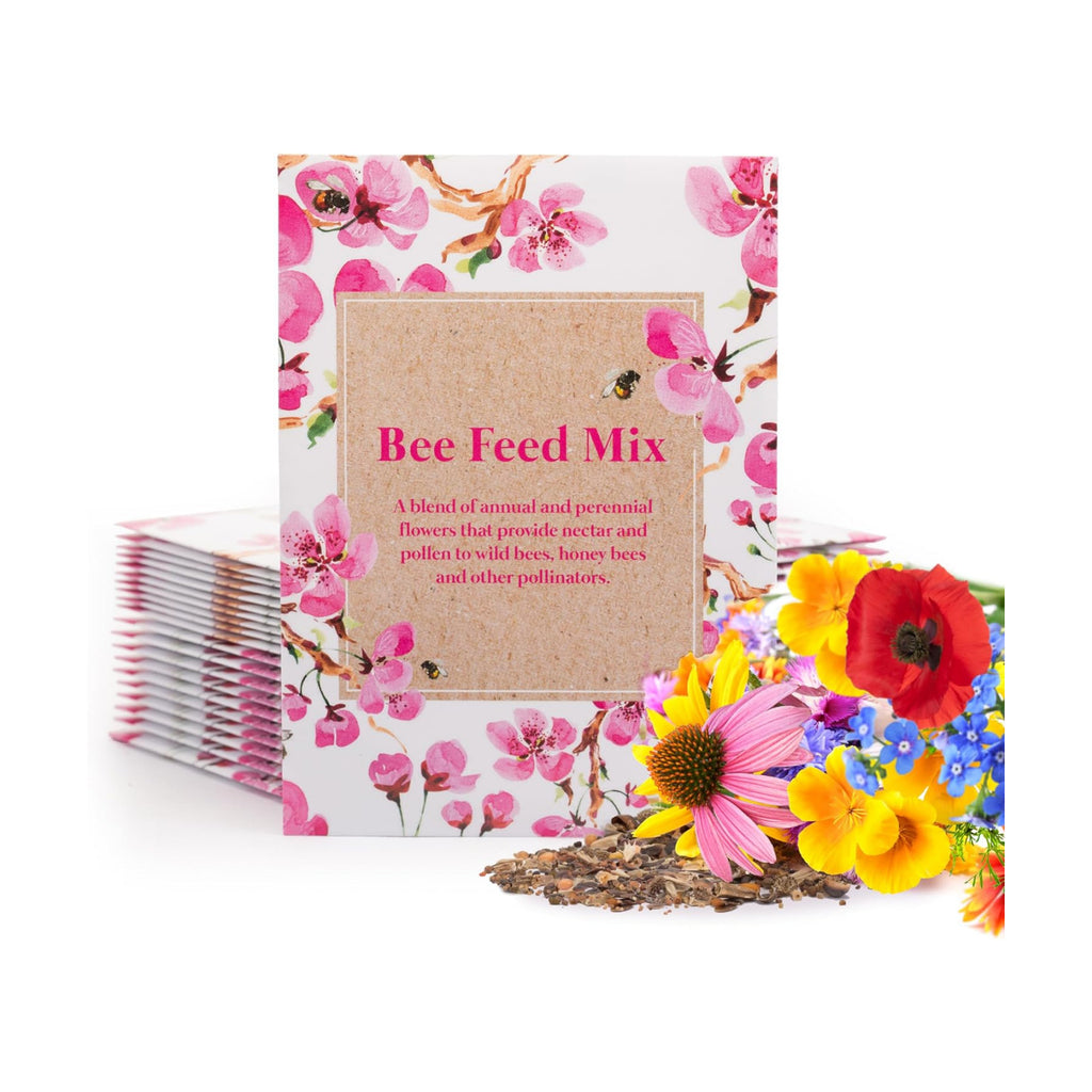 Bentley Seed Flower Mix - Pollinator Seed Mix with 5 Wildflower Seed Packets - Non-GMO Pollinator Seeds - Eco-Friendly