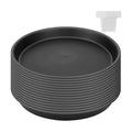 KEILEOHO 15 Pack 12 Inch Plant Saucer, Heavy Duty Round Plastic Plant Saucer with Plant Labels, Flower Plant Pot Tray