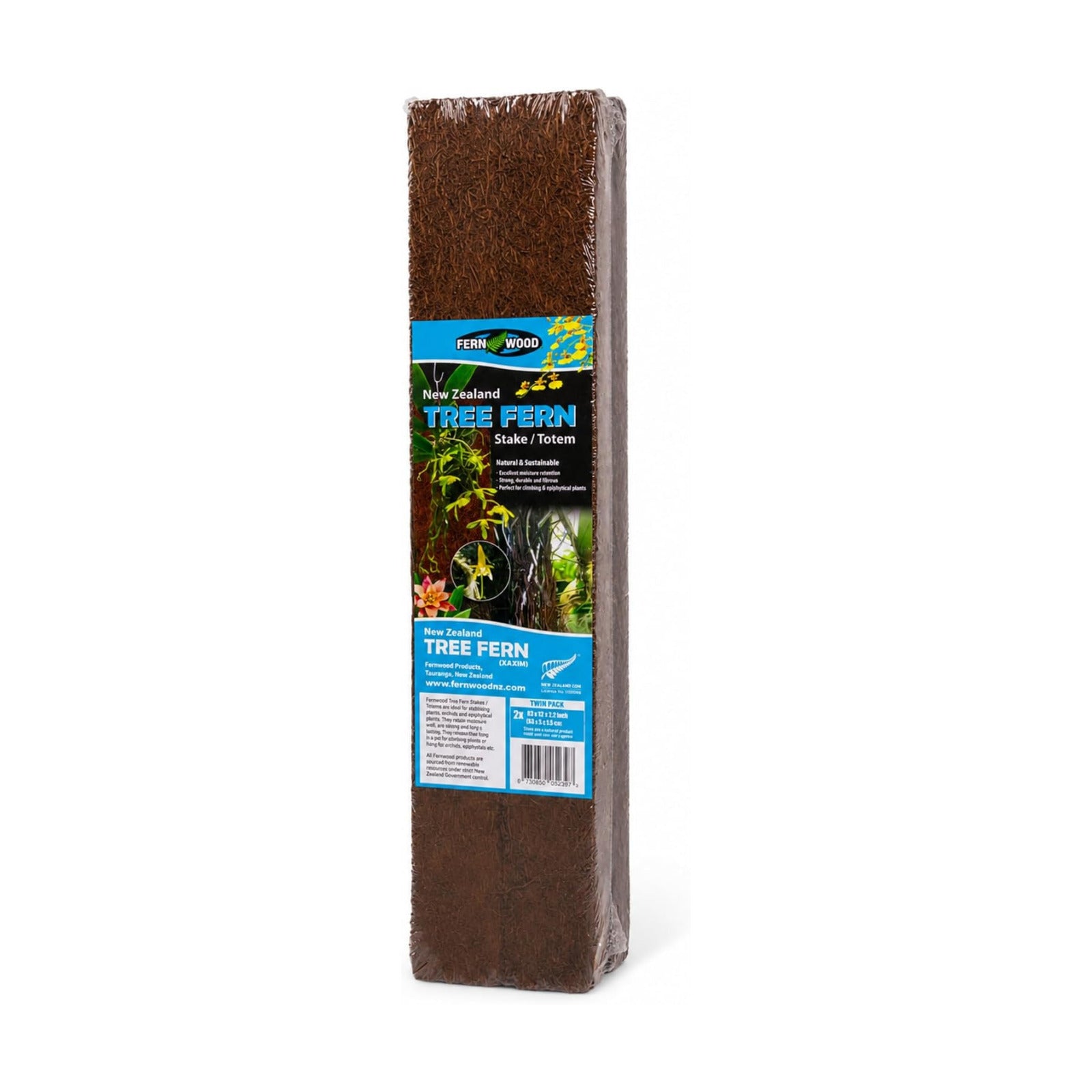 Fernwood Tree Fern Totem Pole Climbing Plant Support - 2 Pack – 19.7x2x2 | For Orchids, Aroids, and Other Climbing