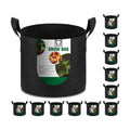 12-Pack 10 Gallon Grow Bags Heavy Duty Thickened Nonwoven Fabric Pots with Durable Handles