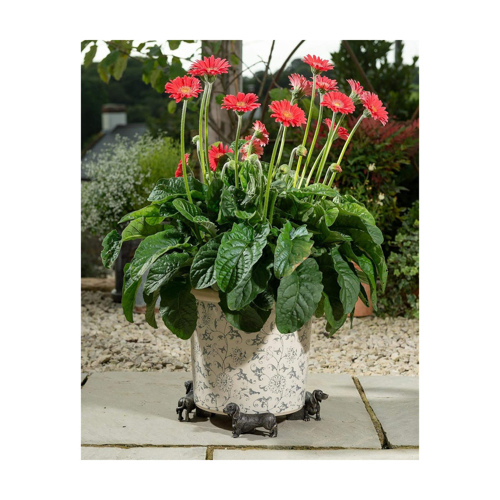 Potty Feet Dachshund Figures Plant Pot Feet Planter Riser - Pot Support Feet - Handmade Yard Art Ornaments - 3pcs