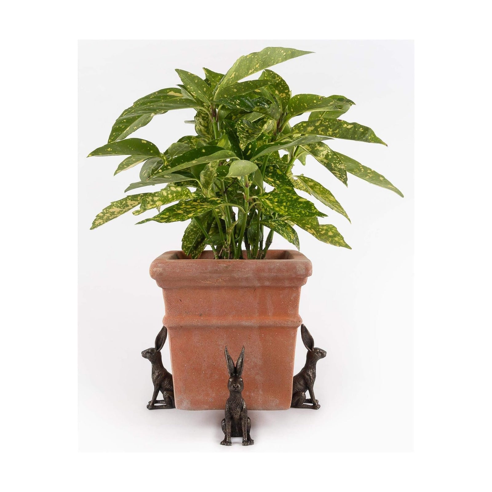 Large Sitting Hare Plant Pot Feet - Set of 3