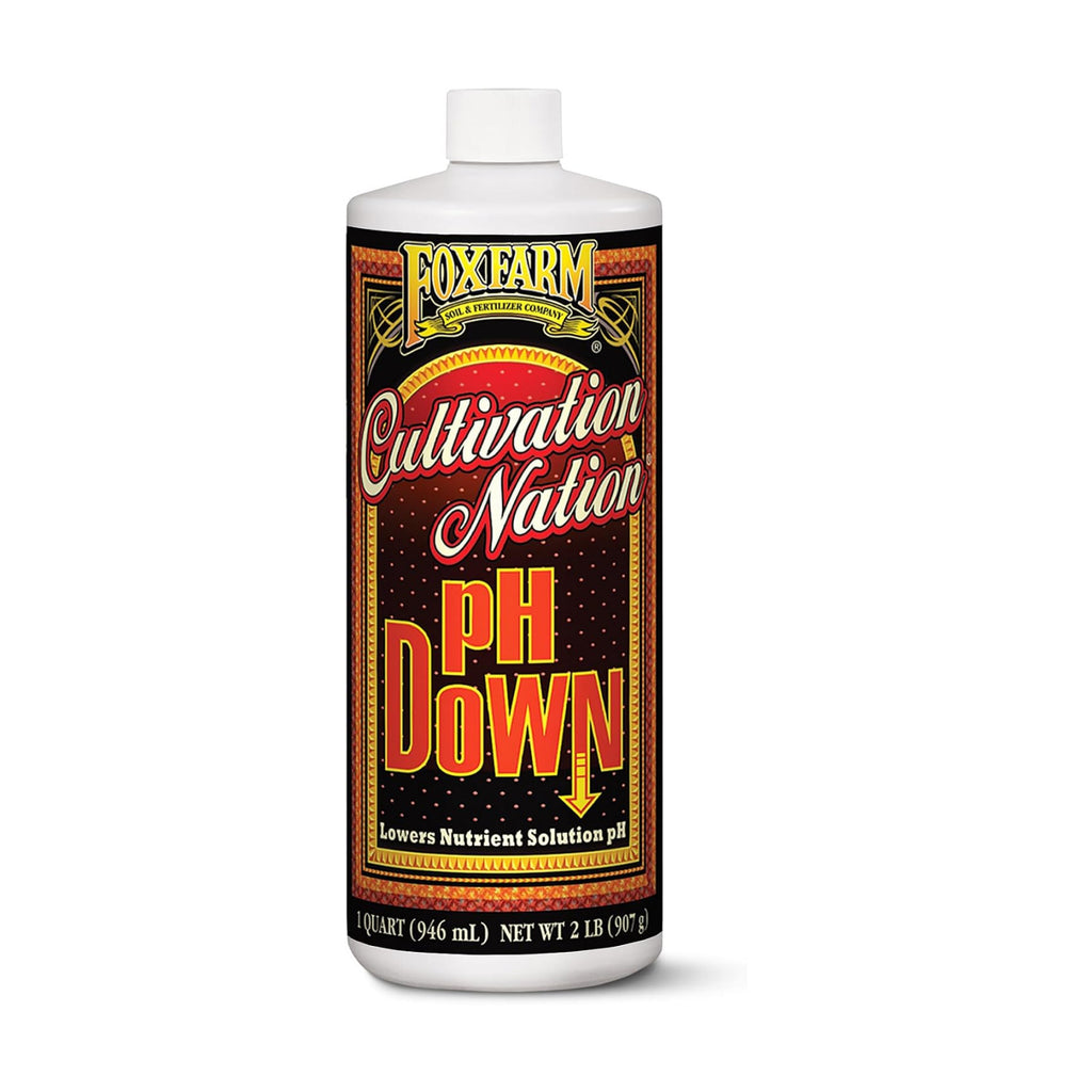 FoxFarm Cultivation Nation pH Down for Plants’ Nutrient Solutions - Formulated with Citric Acid for Adjustment - Ideal
