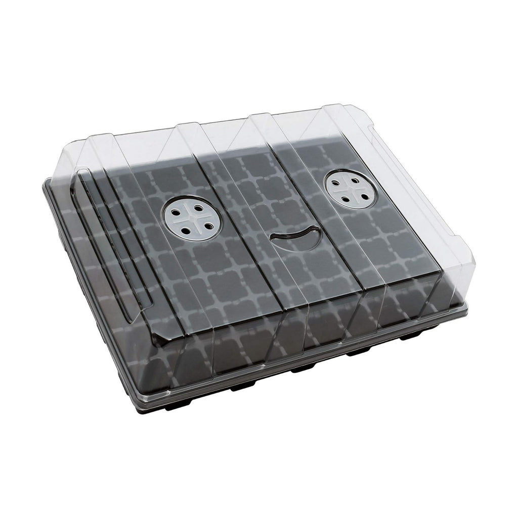 Gardzen Seed Starter Tray, 5 Pack Smiling Face Plant Germination Trays with Total 350-Cell, Seed Starter Kit with