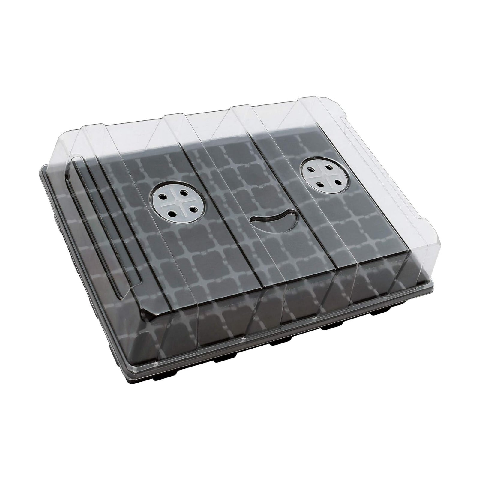 Gardzen Seed Starter Tray, 5 Pack Smiling Face Plant Germination Trays with Total 350-Cell, Seed Starter Kit with