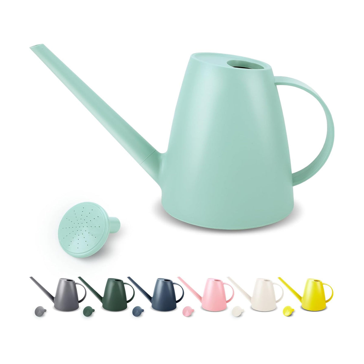1.8L Watering Can, Small Watering Can for Indoor Plants with Long Spout