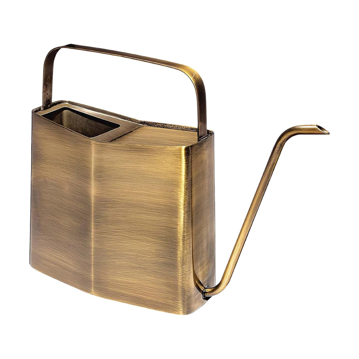 Modern Sprout Brass Plant Watering Can - 3L Stainless Steel - Long Spout | Large Rust Resistant Vessel - Ideal for