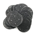 E-outstanding 30-Pack Round Flowerpot Mesh Pad Breathable Leakproof Bottom Grid Mat with Drainage Hole Bonsai Durable Protection 5.5cm Diameter