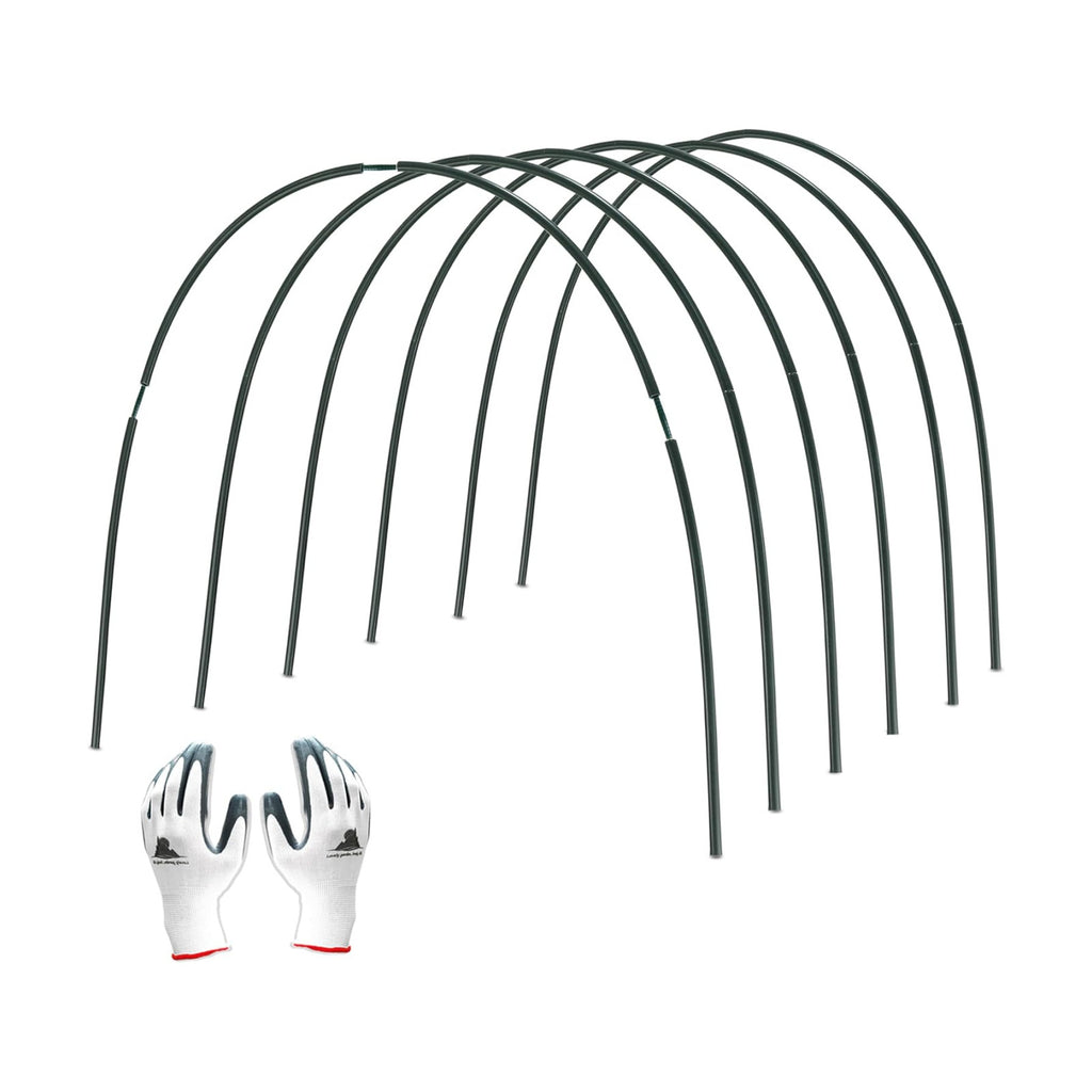 Gardzen Garden Hoops for Raised Beds | Greenhouse Hoops, DIY Kit for Row Cover Garden Netting, All Season Plant